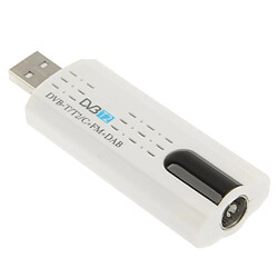 Wewoo USB 2.0 DVB-T2 Stick avec blanc télécommande et Fonction Radio FM, Prise en charge MPEG-4 H.264 AVC & Encodage MPEG 2