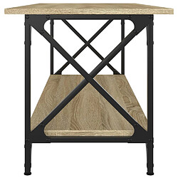 Acheter vidaXL Table basse Chêne sonoma 100x45x45 cm Bois d'ingénierie et fer