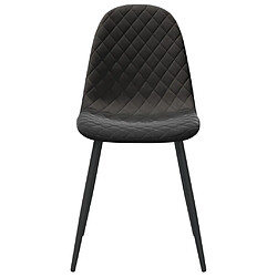 Acheter Maison Chic Lot de 4 Chaises à manger | Chaise de salle à manger cuisine Noir Velours -GKD99204