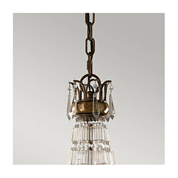 Avis Elstead Lighting Chandelier extérieur Bellini Acier,Quarts de Cristal Bronze britannique, bronze oxydé