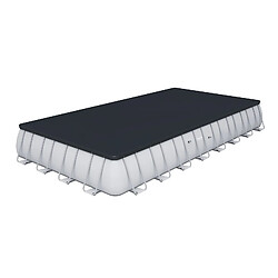 Bestway Piscine tubulaire rectangle power steel - 9.56 x 4.88 x h.132 m - filtre à sable pas cher