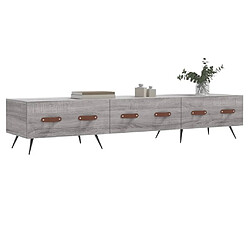 Avis Maison Chic Meuble TV scandinave gris - Banc TV pour salon Sonoma 150x36x30 cm bois d'ingénierie -MN43791