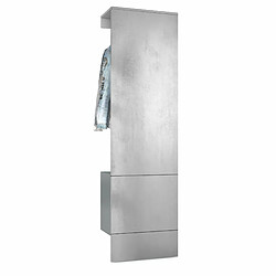 Mpc Vestiaire Gris Et Béton (lxhxp) : 52 X 193 X 35