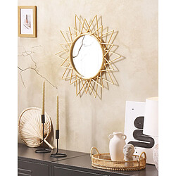 Beliani Miroir AROEK 61 cm Naturel