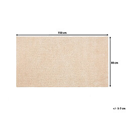 Beliani Tapis beige clair 80 x 150 cm DEMRE