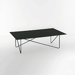 Inside 75 Table basse rectangle SHAPE acier coloris noir