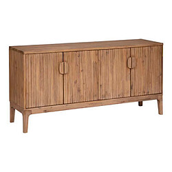 Pegane Buffet en bois d'acacia coloris Beige - Longueur 160 x Profondeur 45 x Hauteur 80 cm