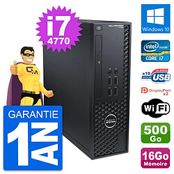 PC Dell T1700 SFF Intel Core i7-4770 RAM 16Go Disque Dur 500Go Windows 10 Wifi - Occasion