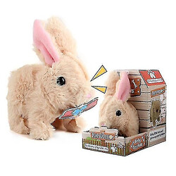 Universal Bunny jouet de simulation en peluche électrique qui peut sauter ¼ˆwhiteï¼ ‰