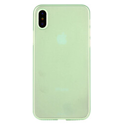 Wewoo Coque vert menthe pour iPhone X PP Housse de protection arrière