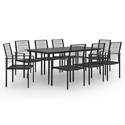 Salle à manger de jardin 9 pcs,Table et chaise à dîner -MN31364