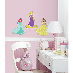 Thedecofactory DISNEY PRINCESSES - Stickers repositionnables les Princesses Disney en relief 3D