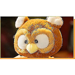 Universal Jouet en peluche de hibou, poupée bob en peluche de 8 pouces avec tête d'animal, oreiller en peluche, doux