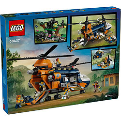 60437 L?hélicoptère de l?explorateur de la jungle au camp de base LEGO® City