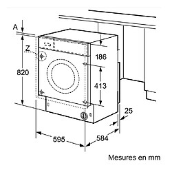 Lave-linge séchant intégrable 7/4kg 1400 tours/min - WK14D543FR - SIEMENS pas cher