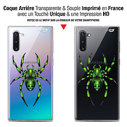 Avis Caseink Coque arrière Samsung Galaxy Note 10 (6.3 ) Gel HD [ Nouvelle Collection - Souple - Antichoc - Imprimé en France] Arraignée Verte