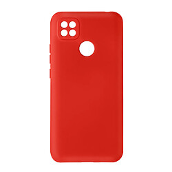 Avizar Coque Xiaomi Redmi 10A Silicone Semi-rigide Soft-touch Fine Rouge