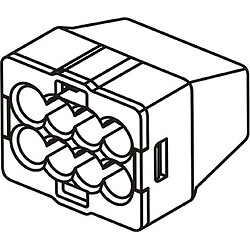 borne de connexion - automatique - 3 entrées - 0.5 à 2.5 mm2 - orange - boite de 1000 - bizline 103423