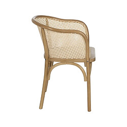 Avis BigBuy Home Chaise de Salle à Manger Naturel Bois Rotin 56 X 58 X 77 CM