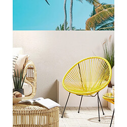 Beliani Chaise de jardin ACAPULCO II Jaune