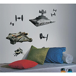 Thedecofactory STAR WARS VAISSEAUX IMPERIAUX - Stickers repositionnables et réutilisables des vaisseaux Star Wars