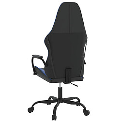 Acheter vidaXL Chaise de jeu de massage Noir et bleu Similicuir