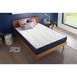 ACTISOM Matelas 90x200 Ressorts ensachés et Mémoire de forme 5zones de confort pas cher