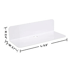 Acheter Support Mural Flottant En Acrylique Sans Dommage Pour Haut-parleur Intelligent Vidéo 6pcs Blanc