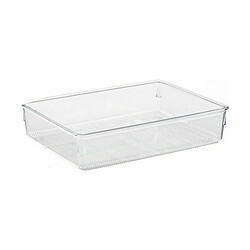 BigBuy Home Organiseur de Tiroirs Polyvalents Transparent Plastique 24 x 5,5 x 15,8 cm (36 Unités)