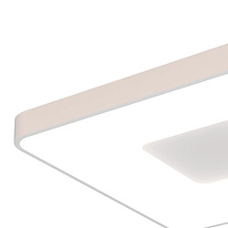 Avis Inspired Coin Plafonnier Carré 80W LED Avec Télécommande 2700K-5000K, 3900lm, Blanc, 3 ans de Garantie