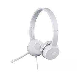 Acheter Lenovo GXD1B67867 Casque Audio Filaire Bluetooth Fonction Microphone Cuir Blanc