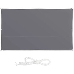 Helloshop26 Voile d'ombrage rectangle 2 x 4 m gris 13_0002933_2