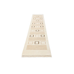 Avis Vidal Tapis de couloir en laine 401x79 beige Darya