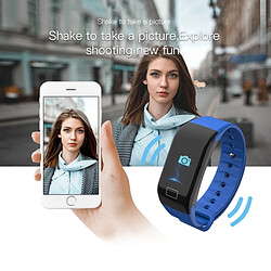 Acheter Wewoo Bracelet connecté Smartwatch Plus Tracker Fitness 0.96 pouce Smart Couleur, IP67 Étanche, Mode Sport Support / Moniteur de Fréquence Cardiaque / Pression Artérielle / Sommeil / Rappel d'Appel Bleu