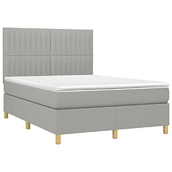 Avis Sommier à lattes,Cadre à lattes de lit et matelas et LED pour Adulte Gris clair 140x190 cm -MN28557