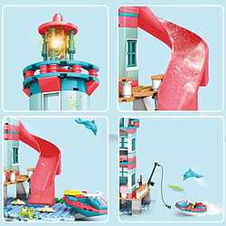 Universal 282 blocs de construction de cabane de sauvetage de plage Briques de bricolage Jouets Cadeaux pour enfants Cadeaux d'anniversaire Jouets éducatifs Jouets | Blocs d'interconnexion pas cher