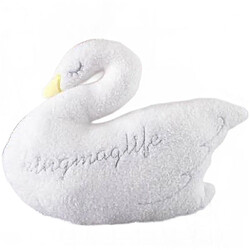 Universal 35 cm couronne princesse cygne blanc peluche oreiller peluche bébé coucher oreiller enfant poupée enfant apaisement oreiller chambre enfant déco | oreillers de luxe