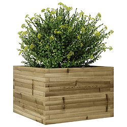 Avis vidaXL Jardinière 70x70x45,5 cm bois de pin imprégné