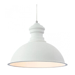 Luminaire Center Suspension Aztec Sable rugueux blanc 1 ampoule 27cm