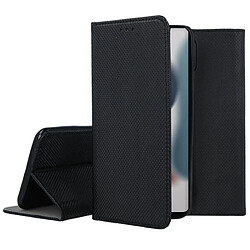 Htdmobiles Housse pour Apple iPhone 15 - etui coque pochette portefeuille + film ecran - NOIR MAGNET