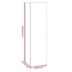 vidaXL Meubles TV 4 pcs Sonoma gris 30,5x30x110 cm Bois d'ingénierie pas cher