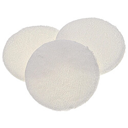 vhbw 3x Pads de polissage compatible avec Kärcher FP 303 aspiro-cireuse - Set de polissage pour parquet, blanc