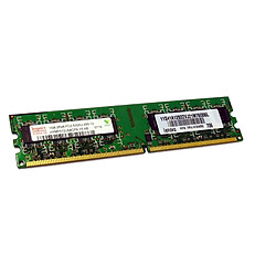 1Go Ram PC Hynix HYMP512U64CP8-Y5 AB-T DDR2 667Mhz 240-Pin PC2-5300U 2Rx8 CL5 - Occasion