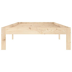 Acheter Maison Chic Lit adulte - Lit simple Cadre de lit,Structure du lit Contemporain Bois de pin massif 90x200 cm -MN61753