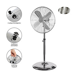 Ventilateur sur pied design Inox 40cm Proficare PC-VL 3064 MS