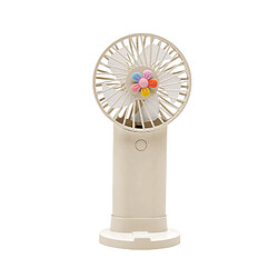 (Jaune) Mignon Petit Ventilateur Portable Mini Ventilateur Rechargeable Usb Design En Forme De Support de Téléphone