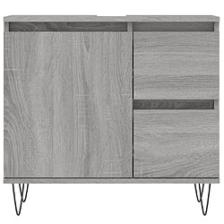 Acheter Maison Chic Armoire de bain,Meuble de rangement de salle de bain,Meuble haut sonoma gris 65x33x60 cm bois d'ingénierie -GKD348993