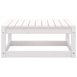 Maison Chic Salon de jardin 2 pcs avec coussins - Table et chaises d'extérieur - Mobilier/Meubles de jardin Moderne Blanc Bois de pin massif -MN24550 pas cher