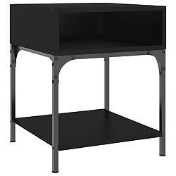 Avis vidaXL Tables de chevet 2 pcs noir 40x41x50 cm bois d’ingénierie