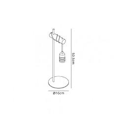 Luminaire Center Lampe de table Laiton antique,Chêne 1 ampoule 50,5cm